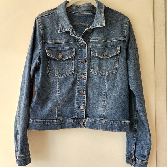 KUT from the Kloth Jean Denim Jacket size XL fits L 10 - Picture 3 of 17